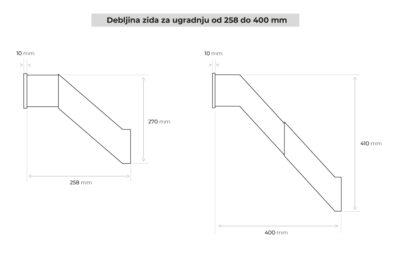 PR-ORMARIĆ PTT WALL UGRADBENI - CRNI - Slika 5