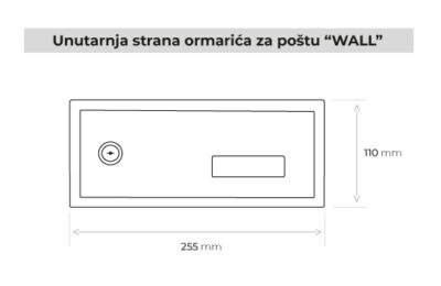 PR-ORMARIĆ PTT WALL UGRADBENI - CRNI - Slika 4