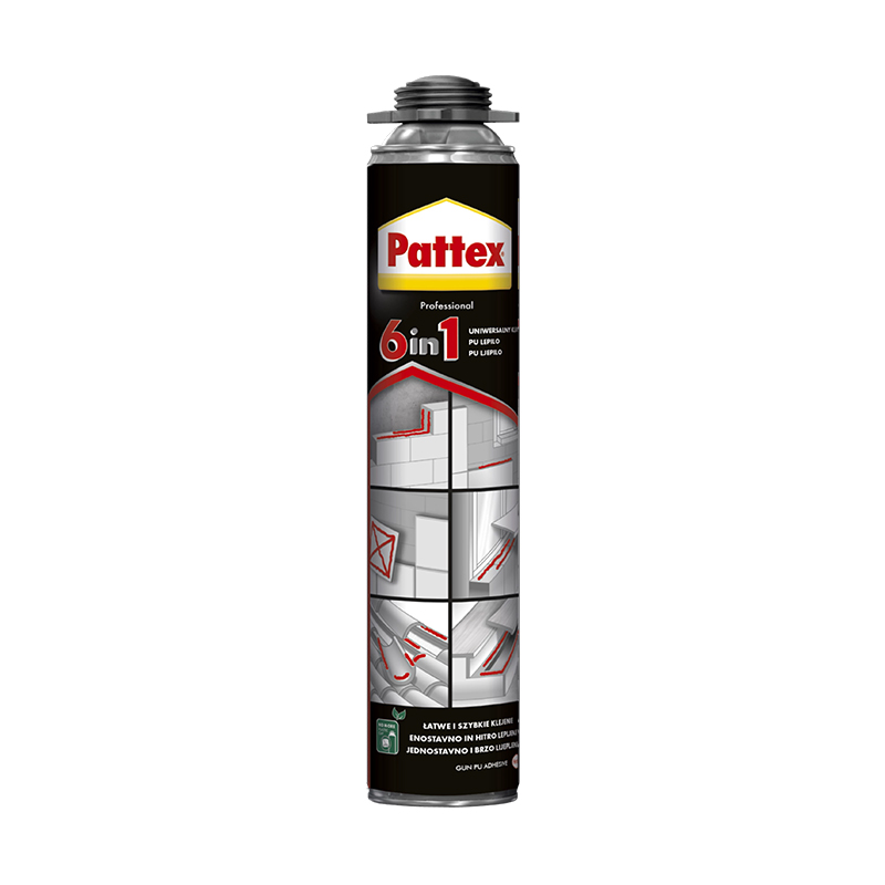 332-2789293 HE-PATTEX-PUR PJENA - 6in1 PU ADHESIVE PRO - 750 PIŠTOLJ - Slika 1