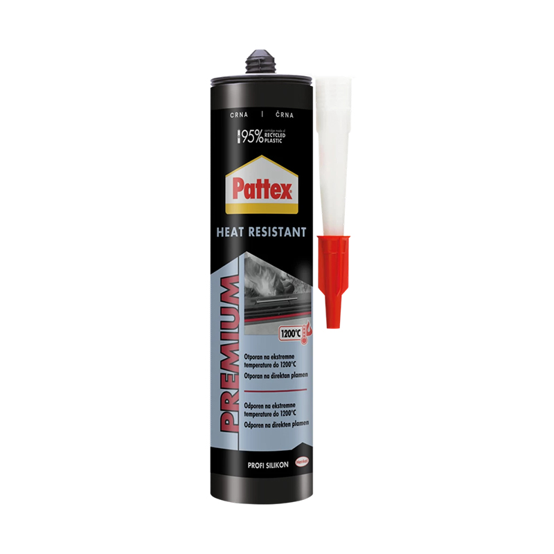332-2933234 HE-PATTEX-SILIKON TEMPERATURNI PRO - 280 ML CRNI - 1200 C - Slika 1