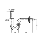 VIEGA-POLUSIFON LVB CROM - S - 5/4 - Slika 2